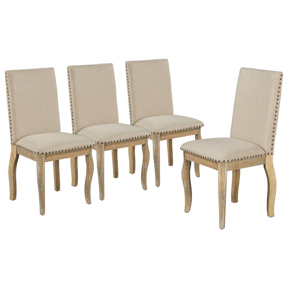 ⅰ. dining chair set Clihome Set of 2 Dining chairs Contemporary/Modern Linen